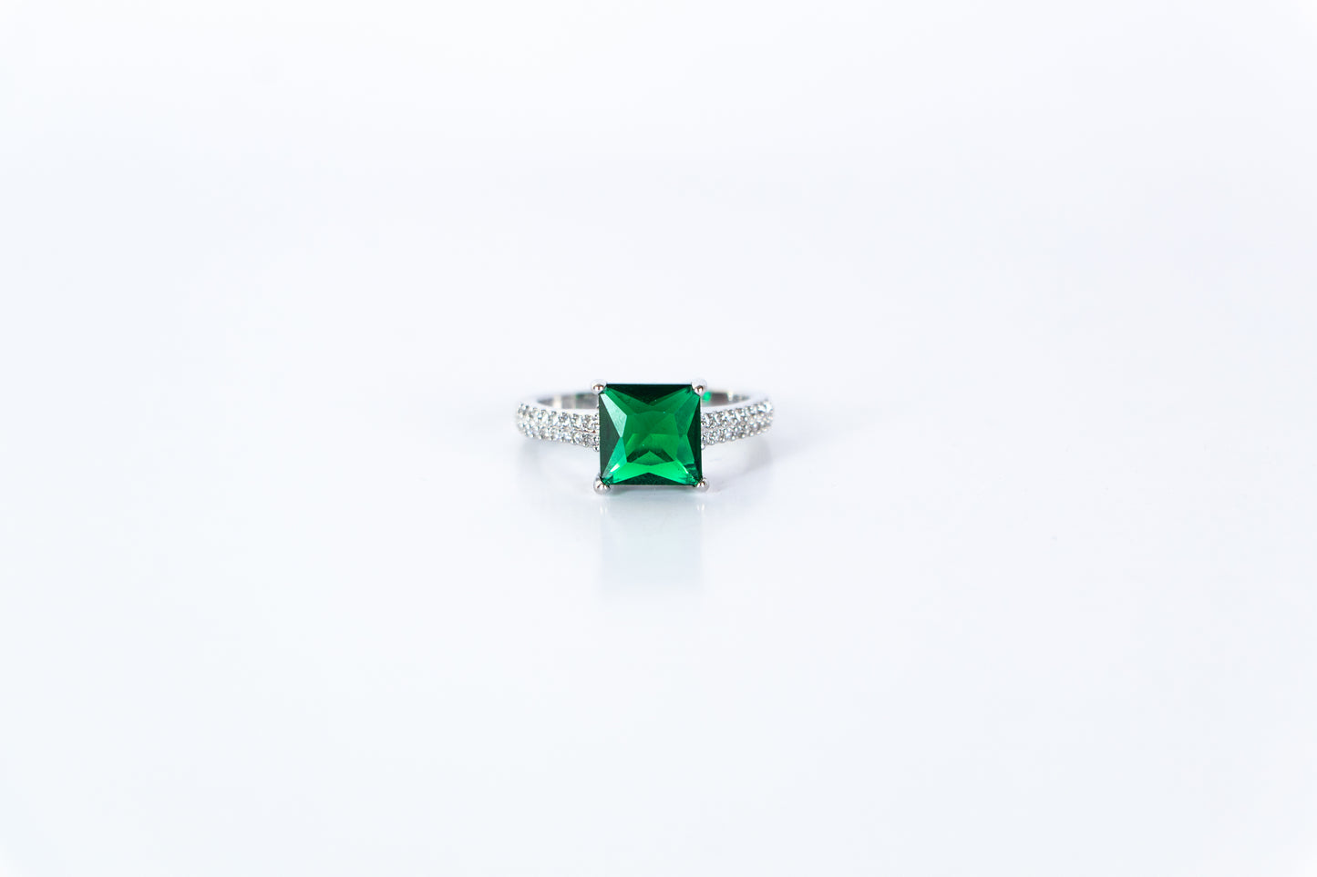 Emerald Elegance Solitaire Ring