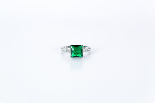 Emerald Elegance Solitaire Ring