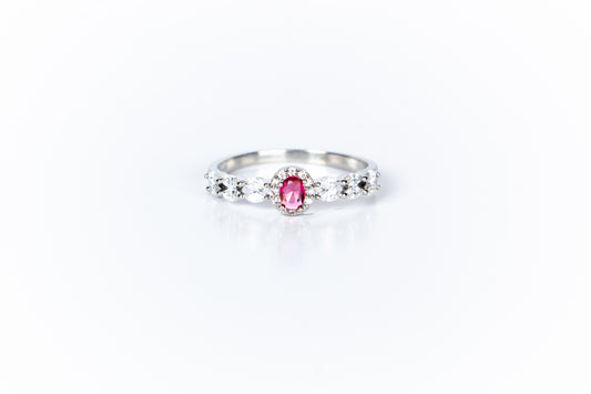 Roselle Elegance Solitaire Ring