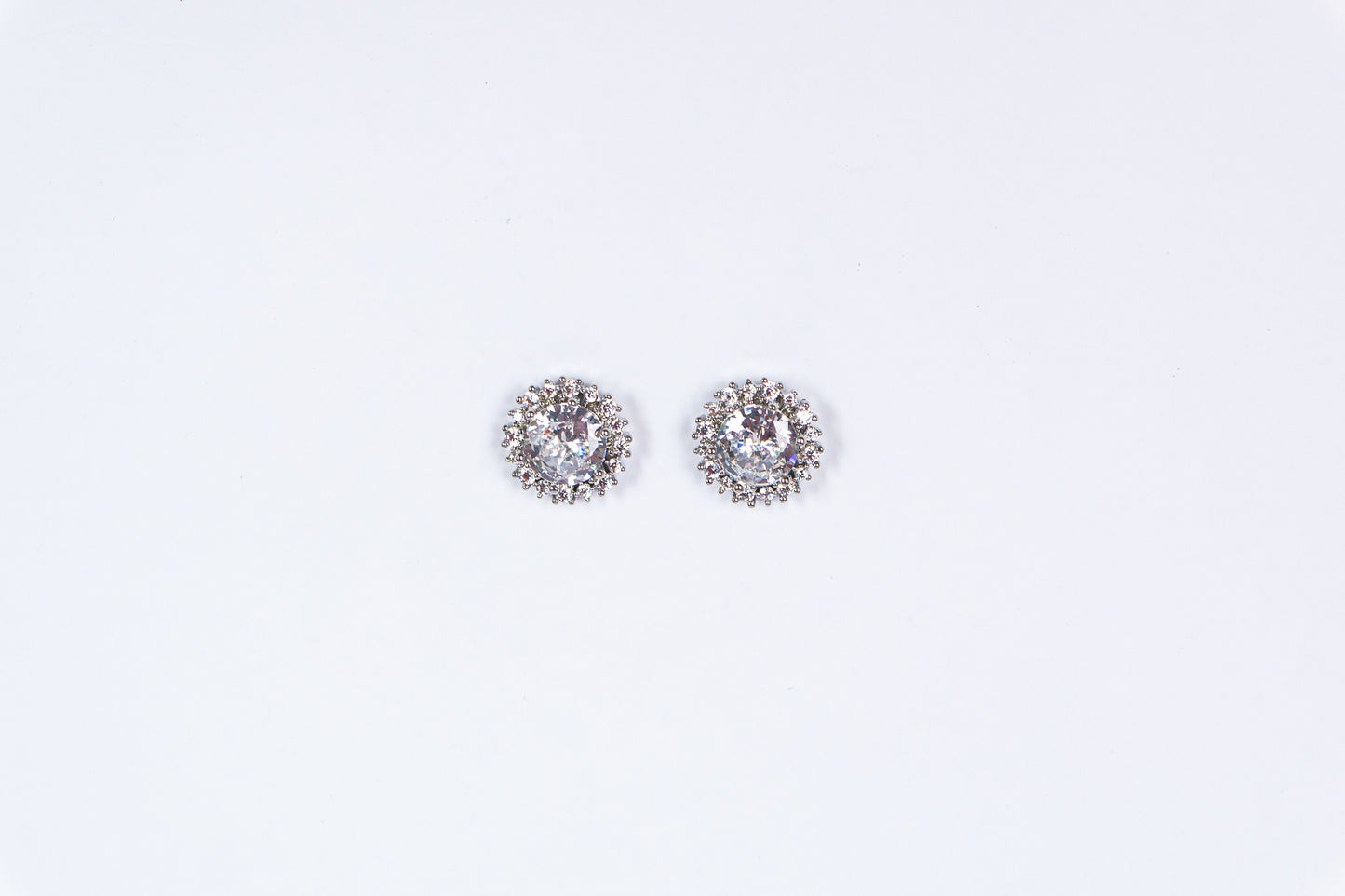 Rounded Sparkle Ear Studs